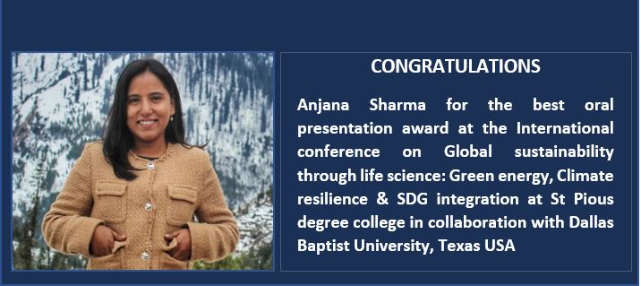 Best Oral Presentation Award